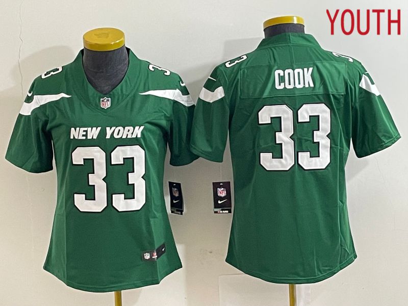 Youth New York Jets #33 Cook Green Nike Vapor Limited NFL Jersey->women nfl jersey->Women Jersey